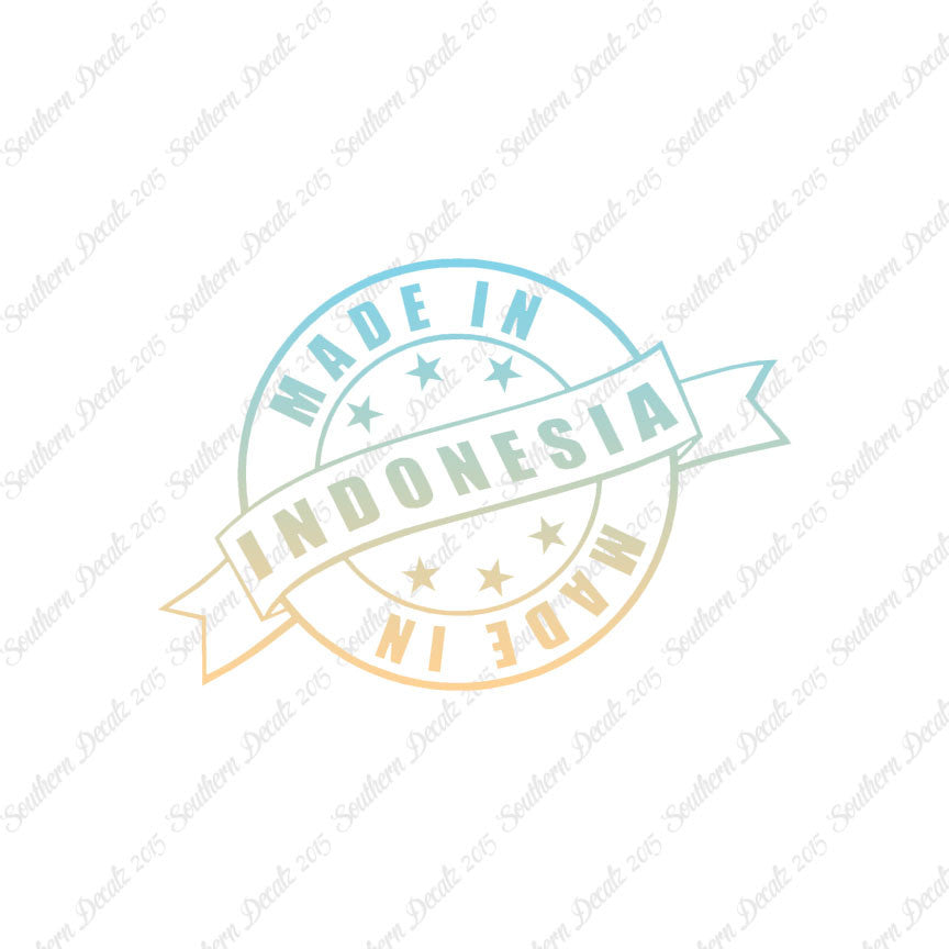 Made In Indonesia Stamp Logo