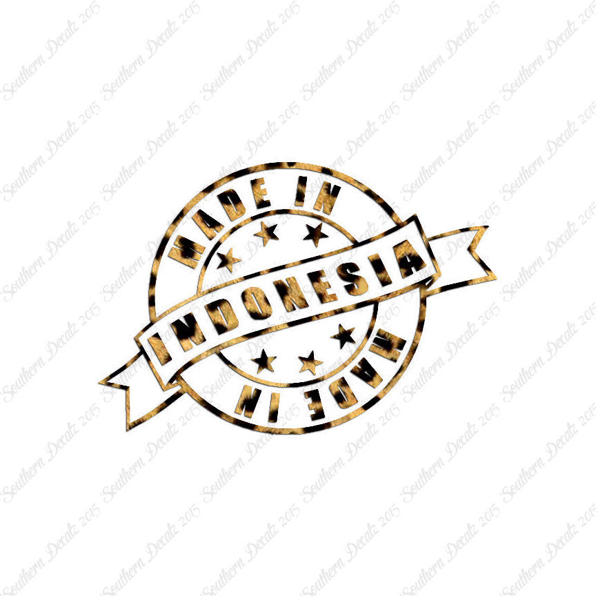 Made In Indonesia Stamp Logo