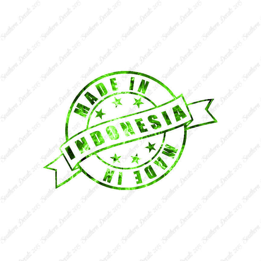Made In Indonesia Stamp Logo