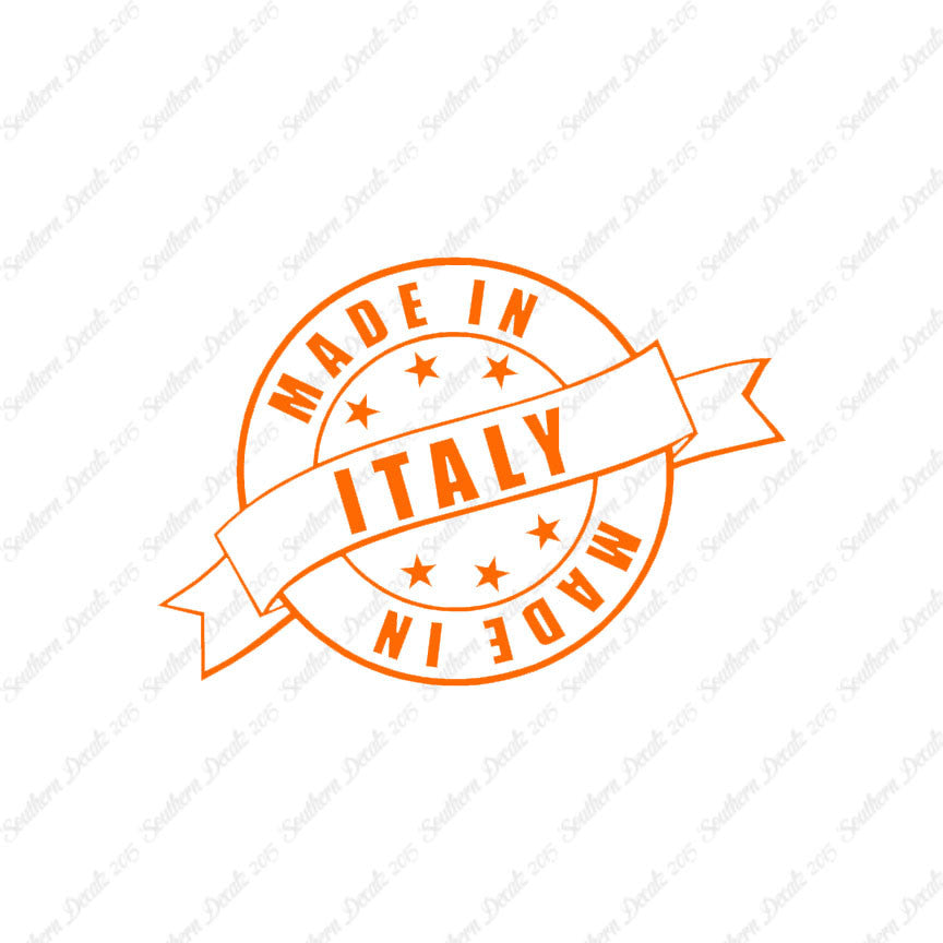 Made In Italy Stamp Logo