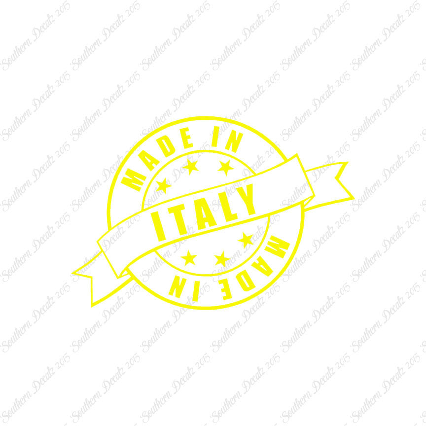 Made In Italy Stamp Logo