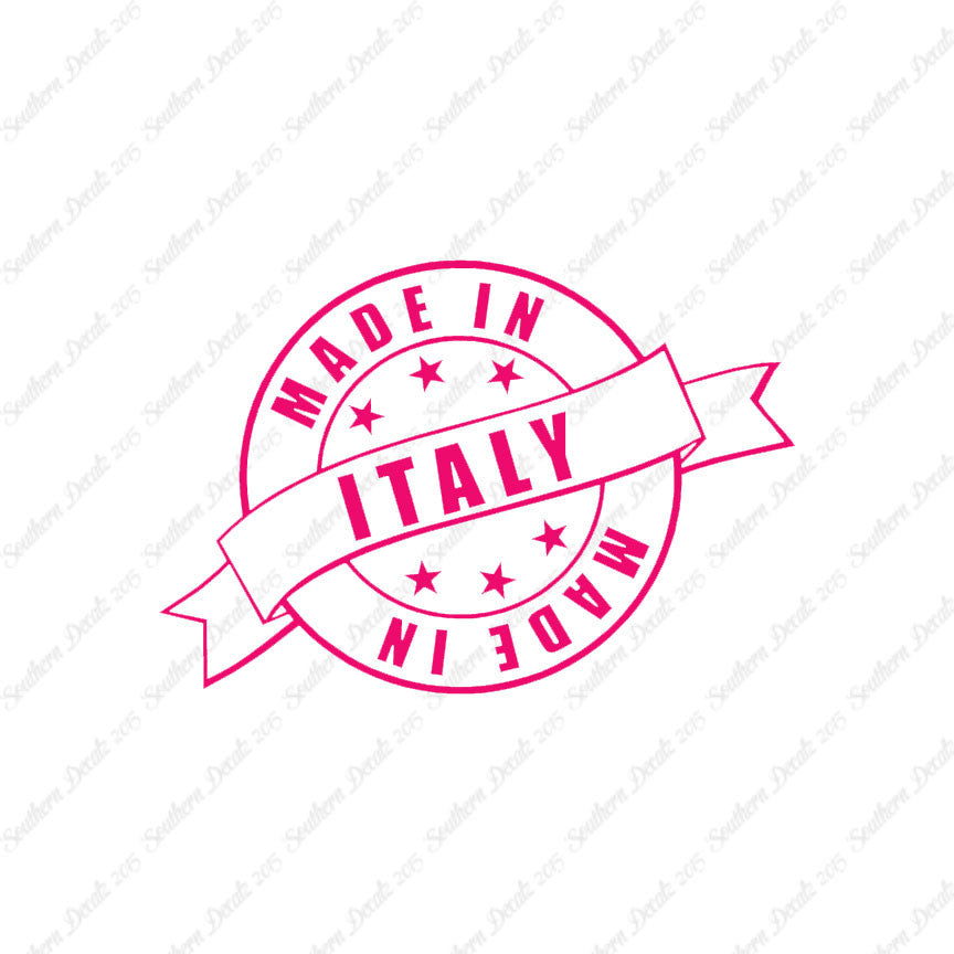 Made In Italy Stamp Logo