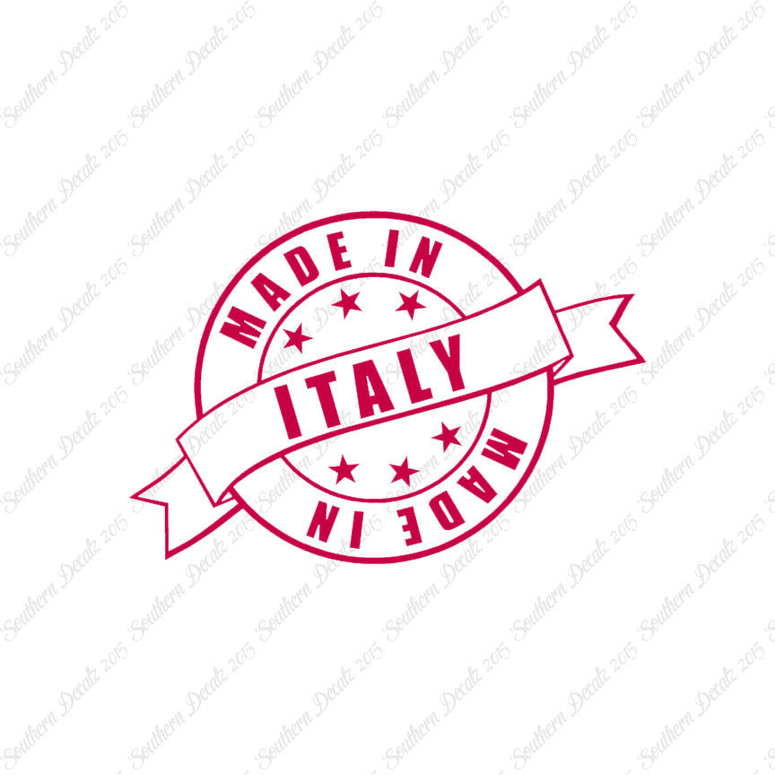 Made In Italy Stamp Logo