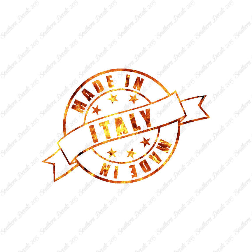 Made In Italy Stamp Logo