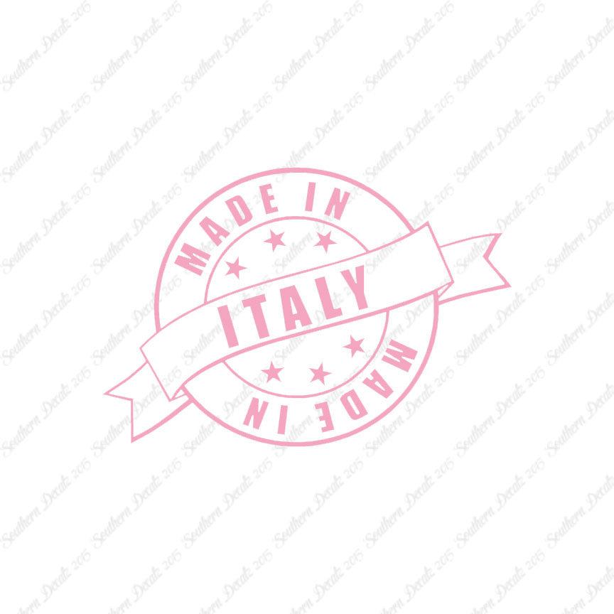 Made In Italy Stamp Logo