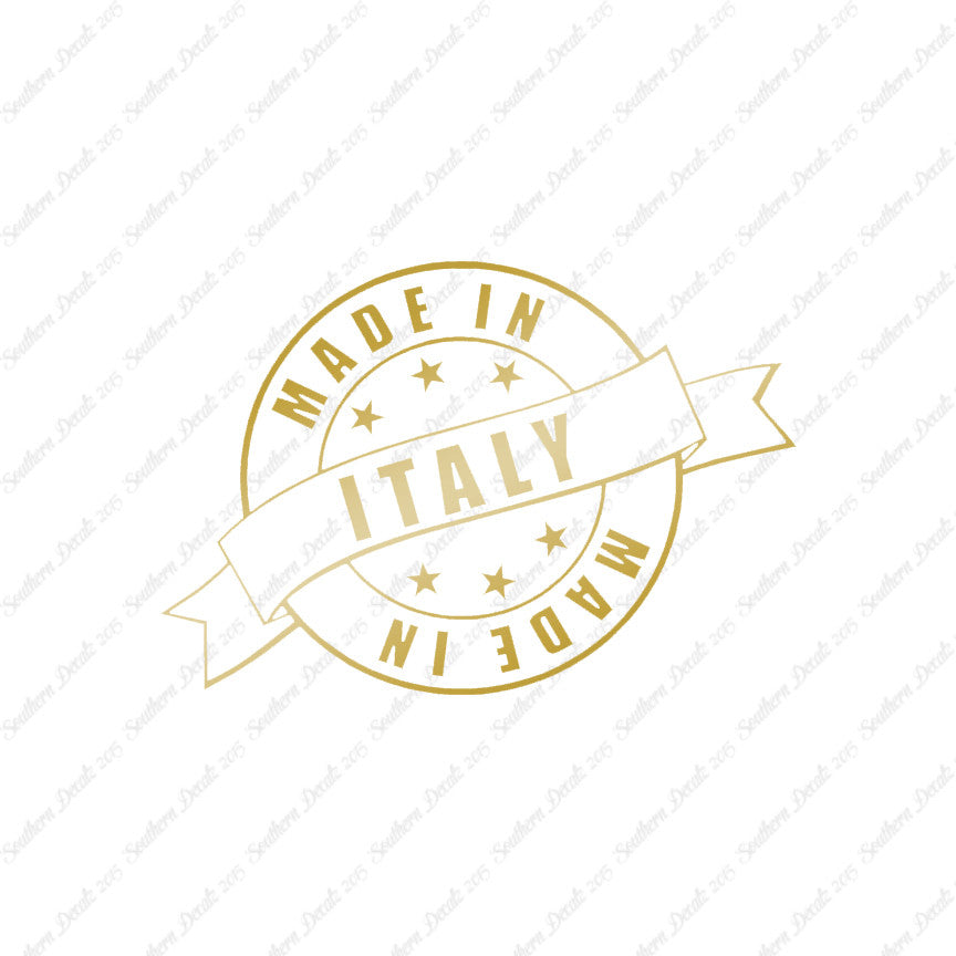 Made In Italy Stamp Logo