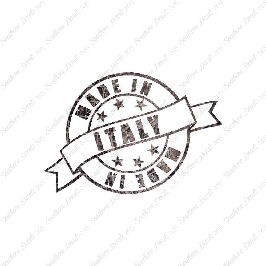 Made In Italy Stamp Logo