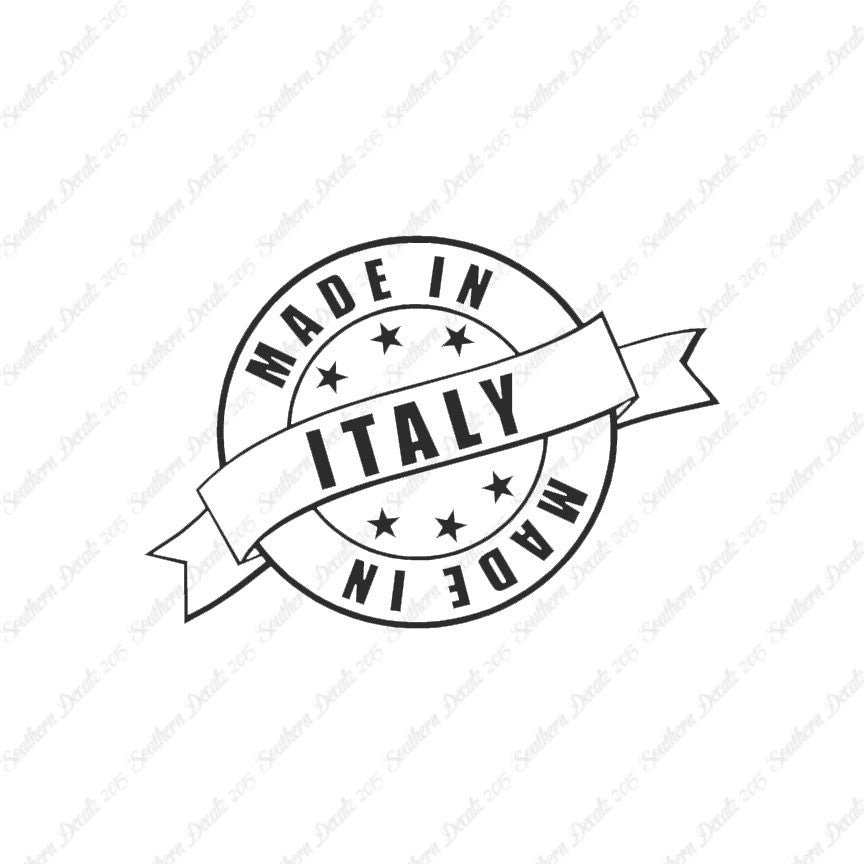 Made In Italy Stamp Logo