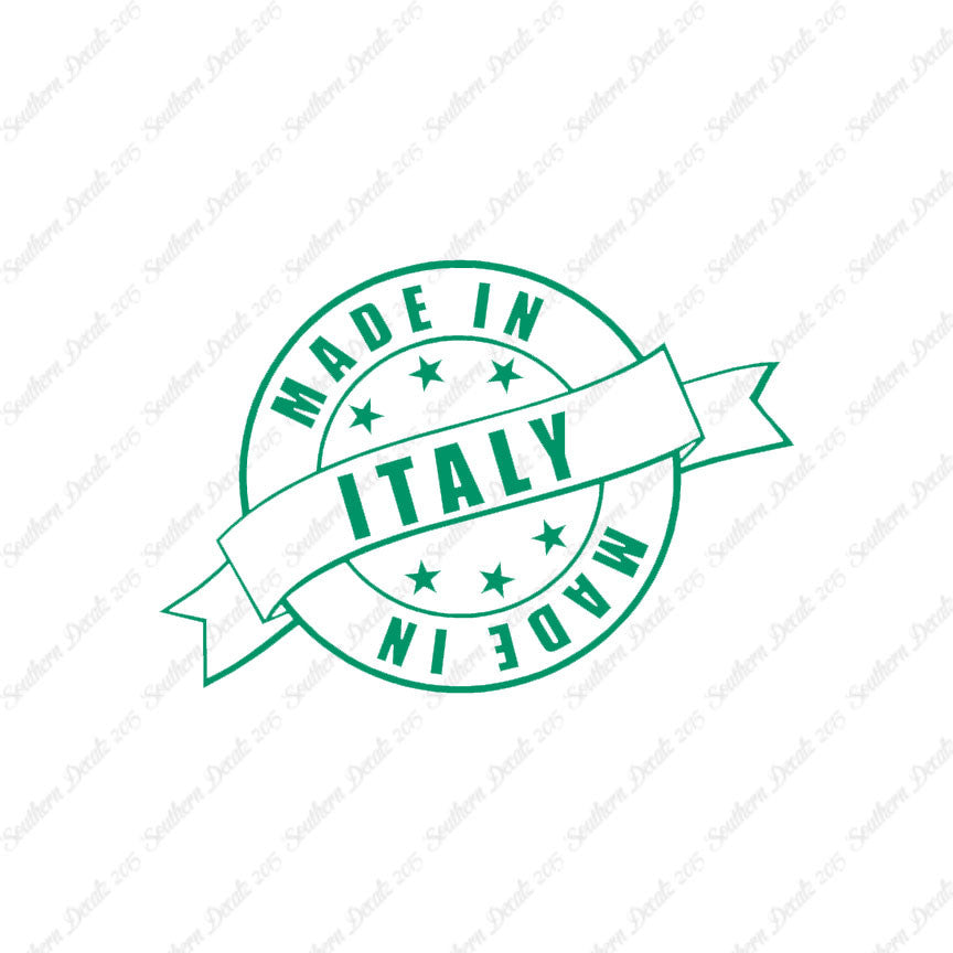 Made In Italy Stamp Logo