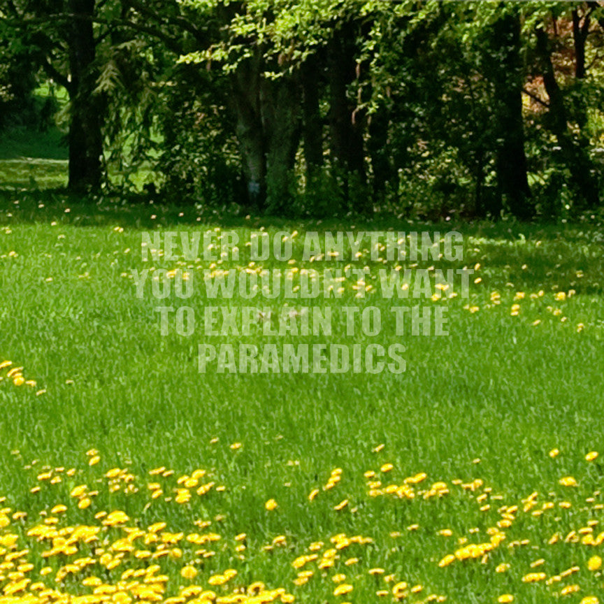 Never Do Anything Explain Paramedics