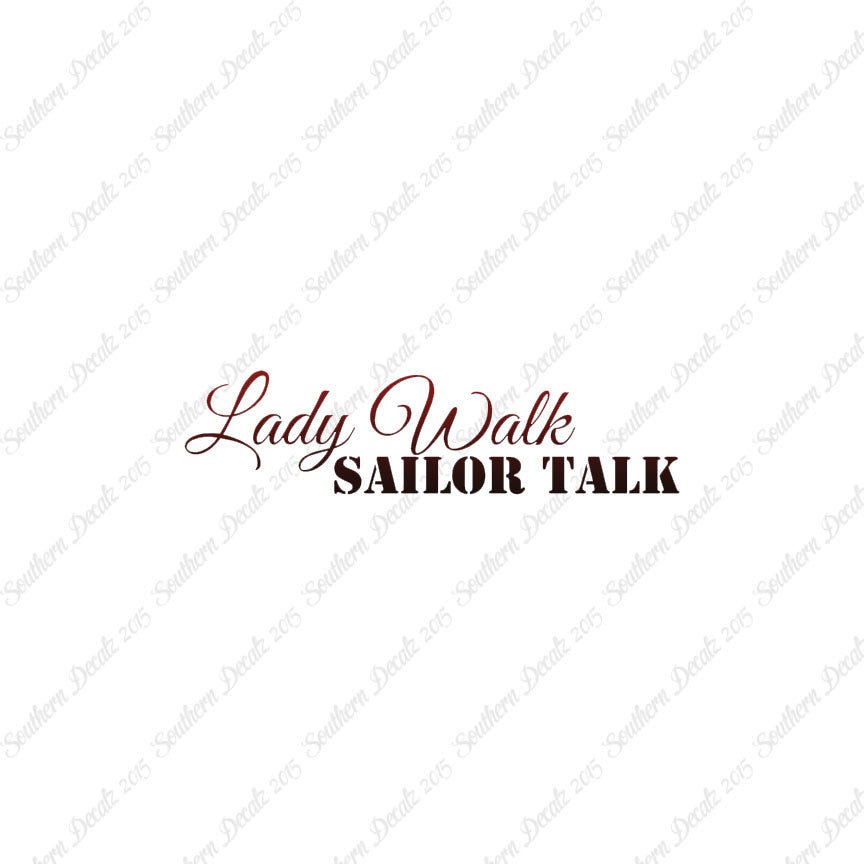 Lady Walk Sailor Talk
