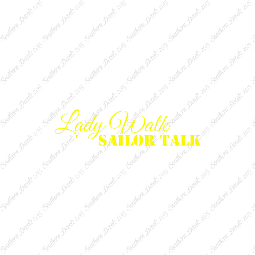 Lady Walk Sailor Talk