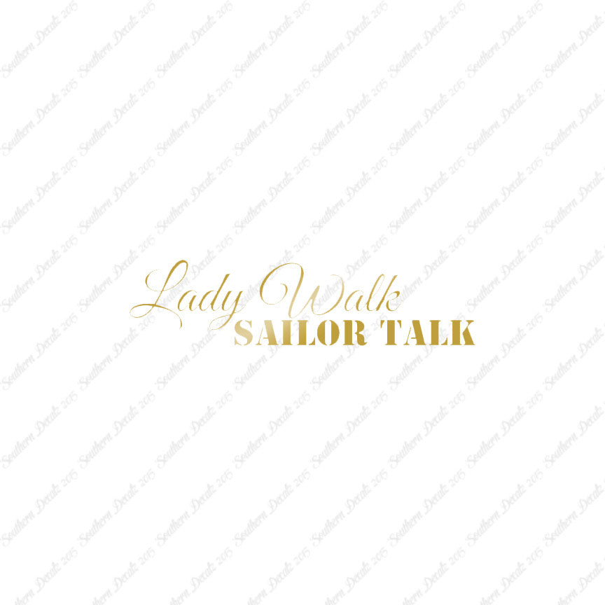Lady Walk Sailor Talk