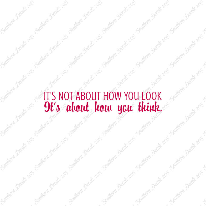 Not How You Look How You Think