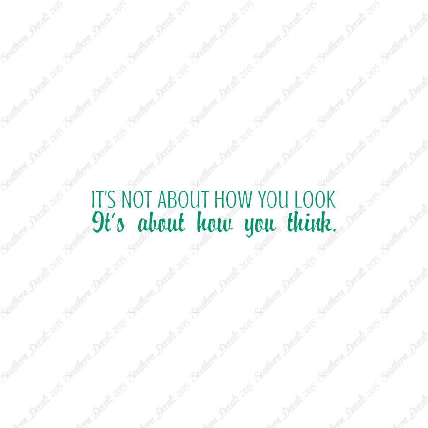 Not How You Look How You Think