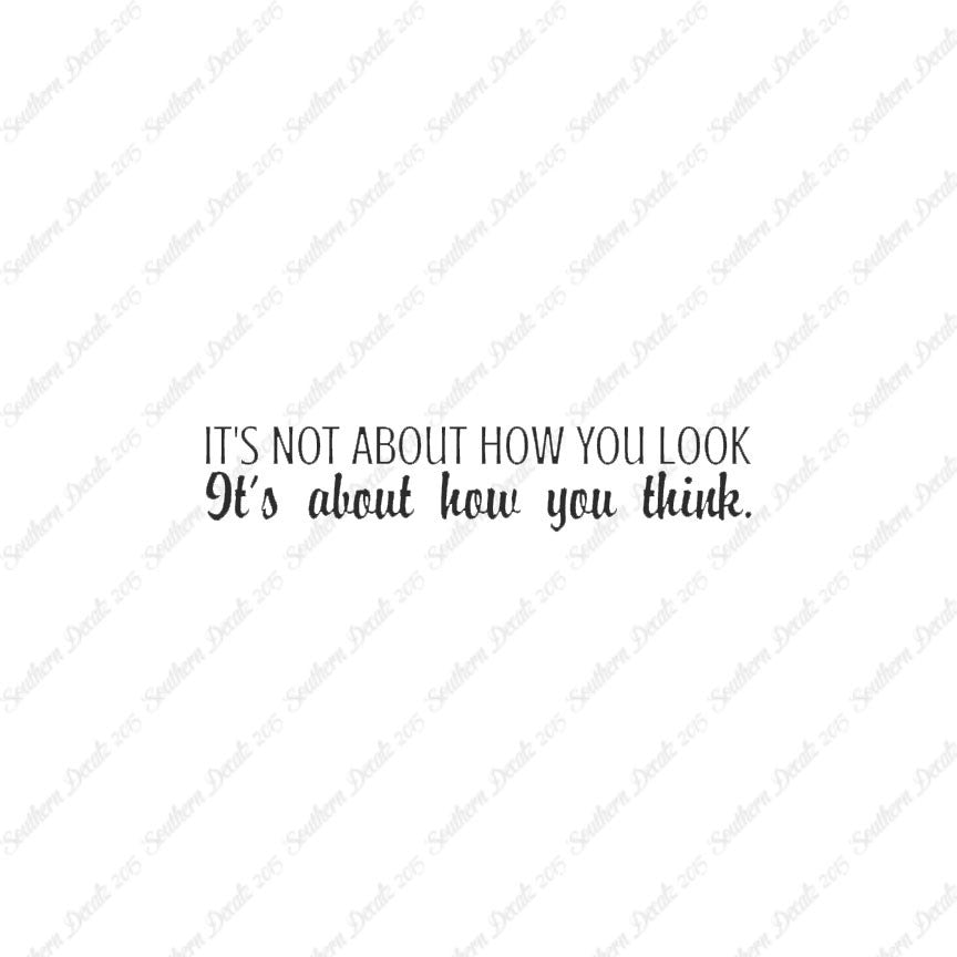Not How You Look How You Think