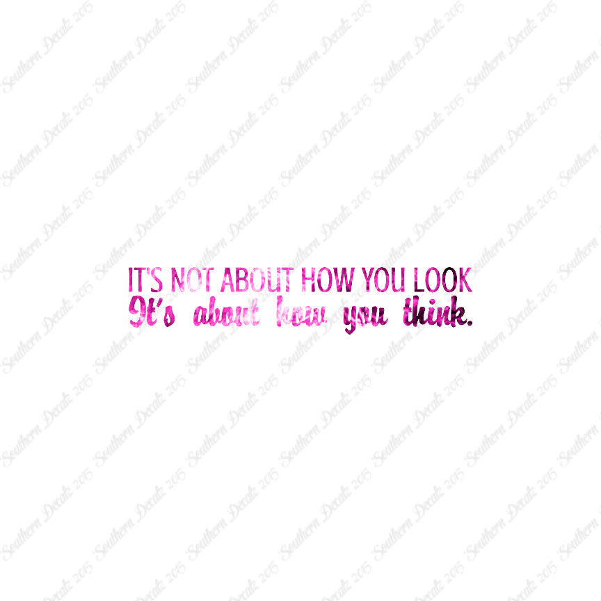 Not How You Look How You Think