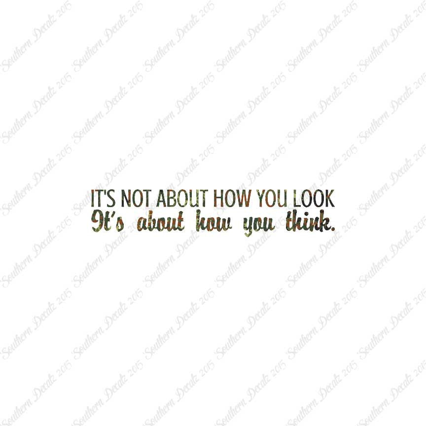 Not How You Look How You Think