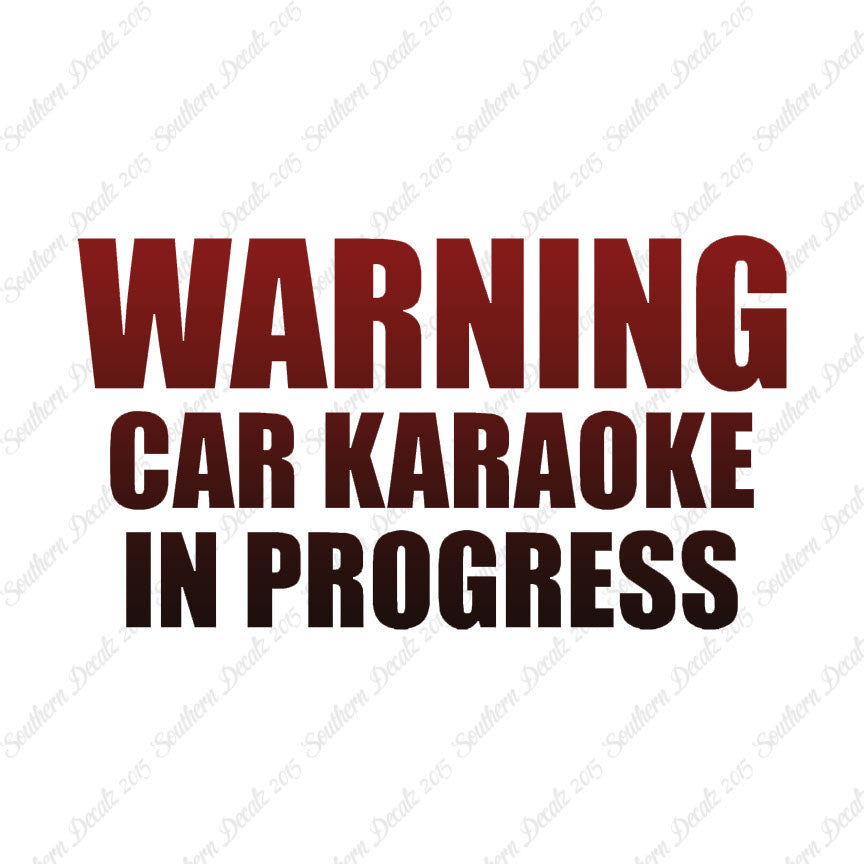 Car Karaoke In Progress