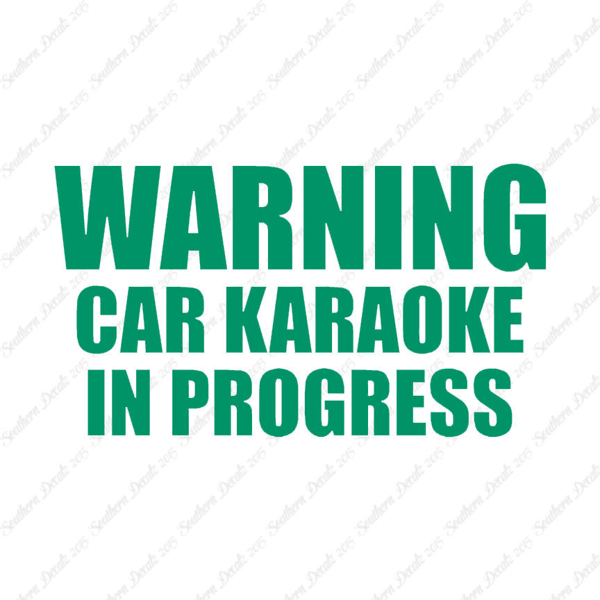 Car Karaoke In Progress
