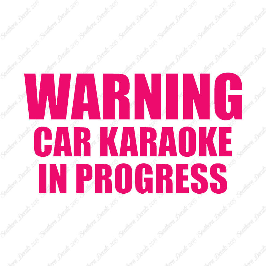 Car Karaoke In Progress
