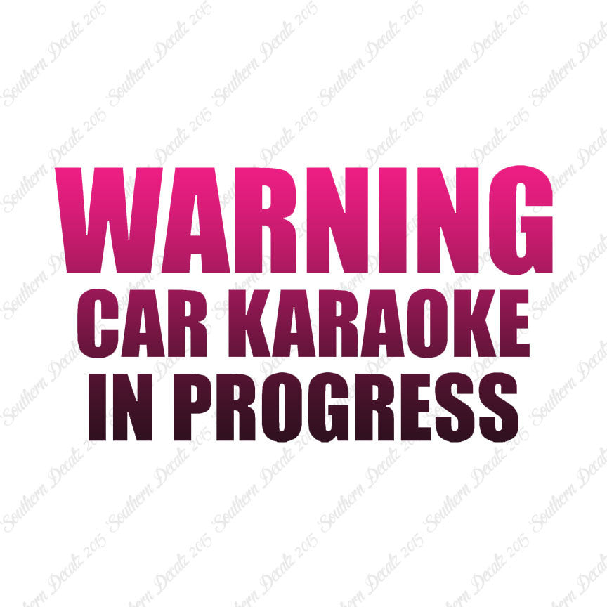 Car Karaoke In Progress