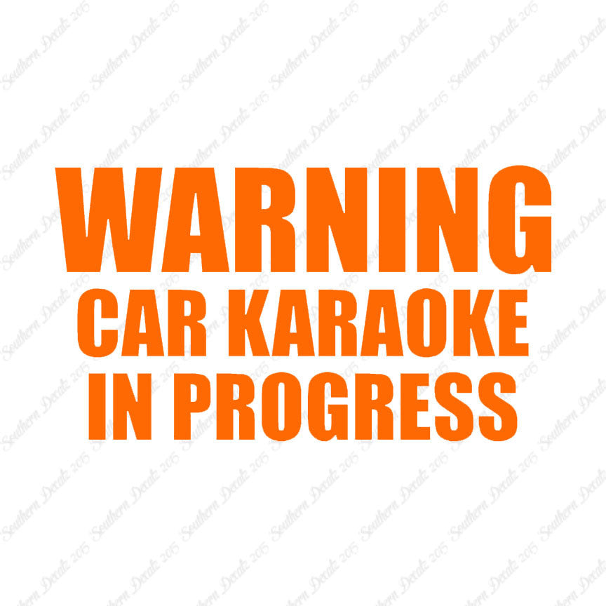 Car Karaoke In Progress
