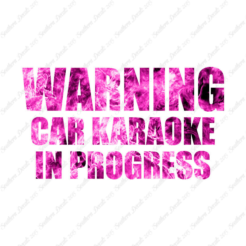 Car Karaoke In Progress
