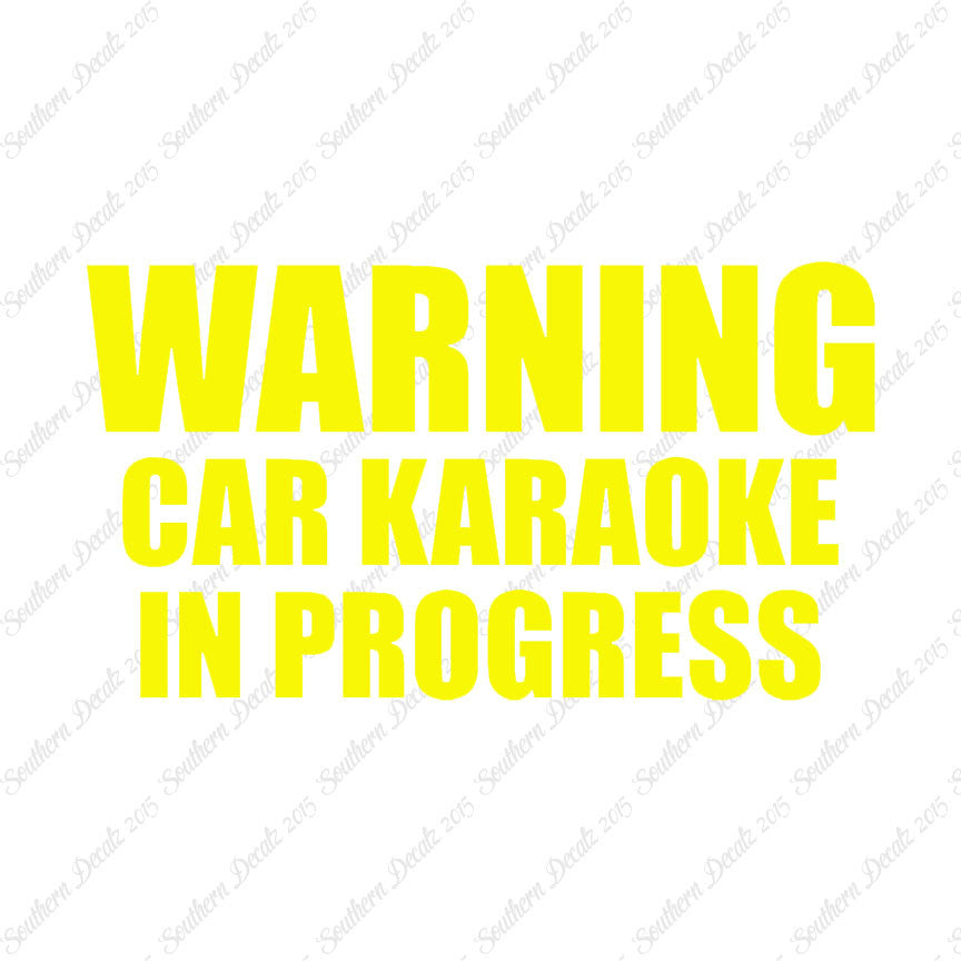 Car Karaoke In Progress