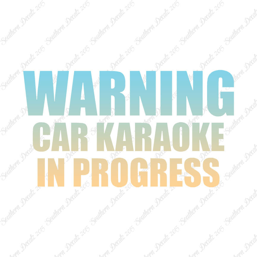 Car Karaoke In Progress