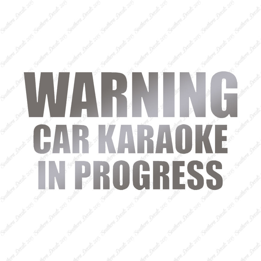Car Karaoke In Progress