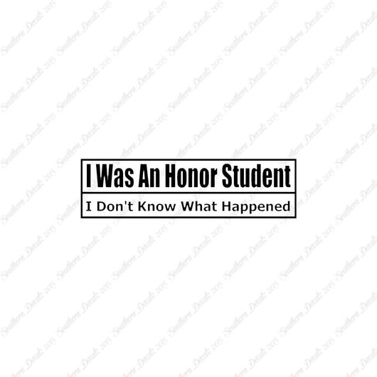 Was An Honor Student What Happened