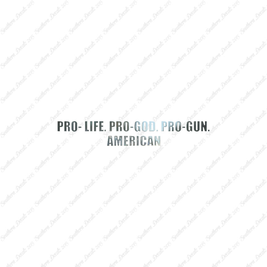 Pro Life Guns God