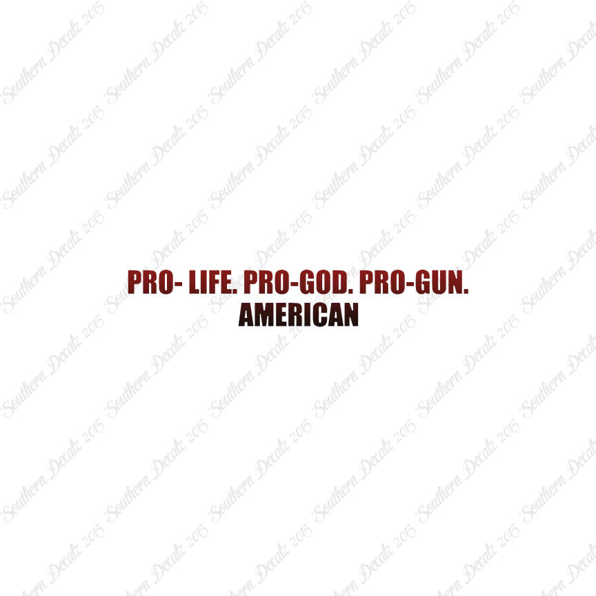 Pro Life Guns God