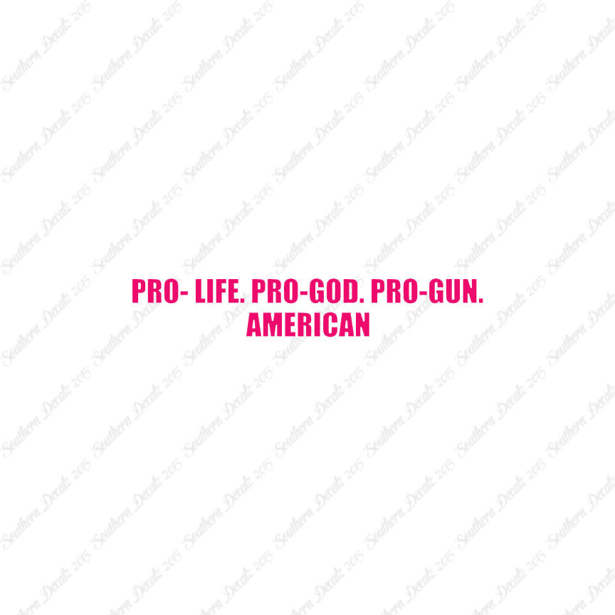 Pro Life Guns God