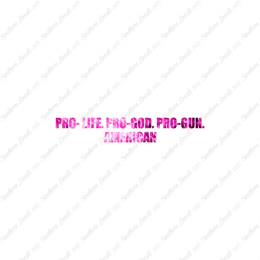 Pro Life Guns God