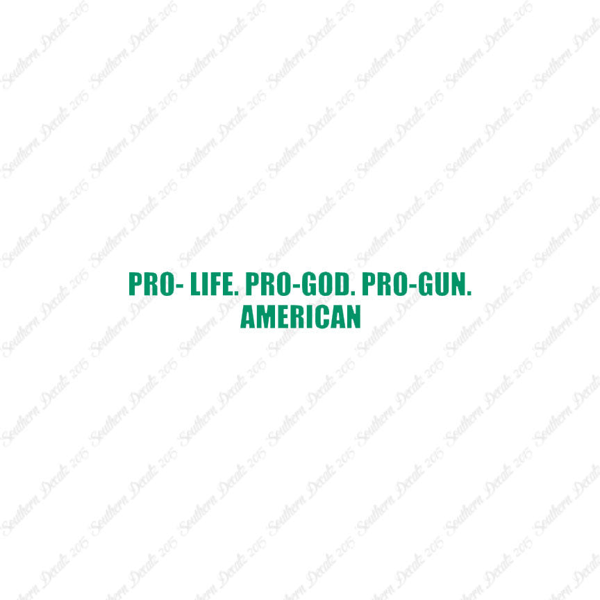 Pro Life Guns God