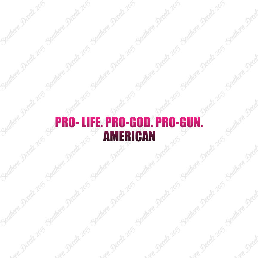 Pro Life Guns God