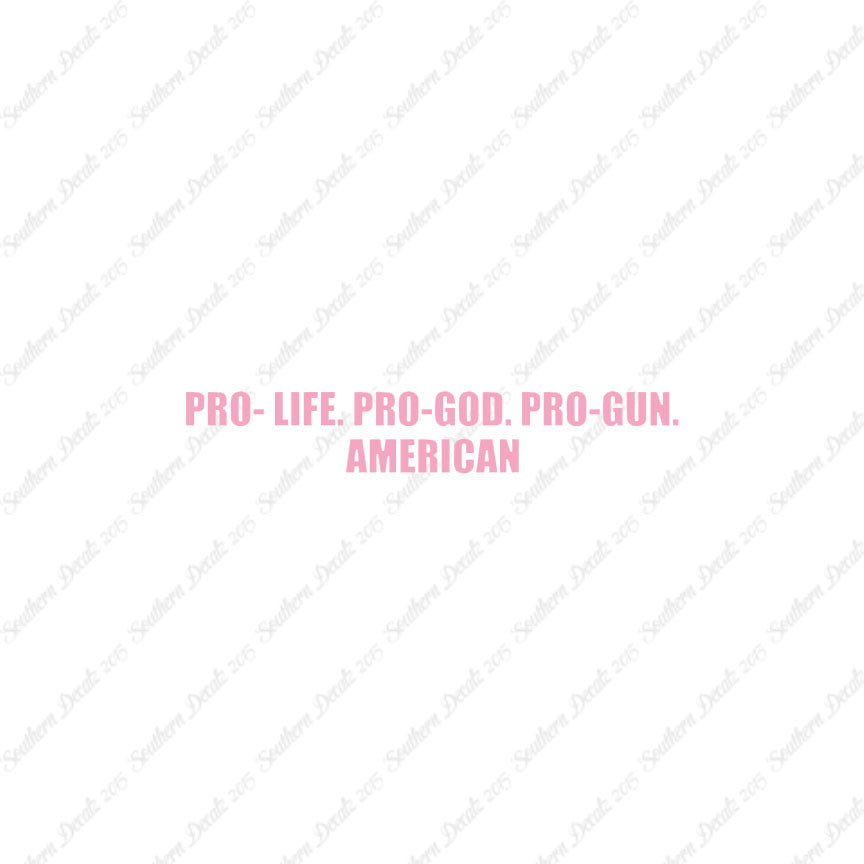 Pro Life Guns God