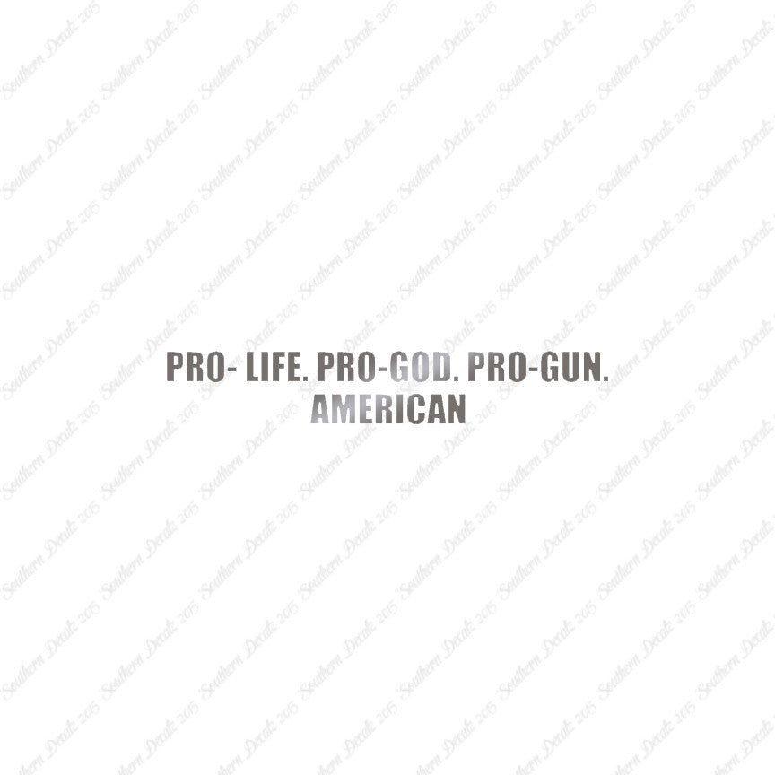 Pro Life Guns God