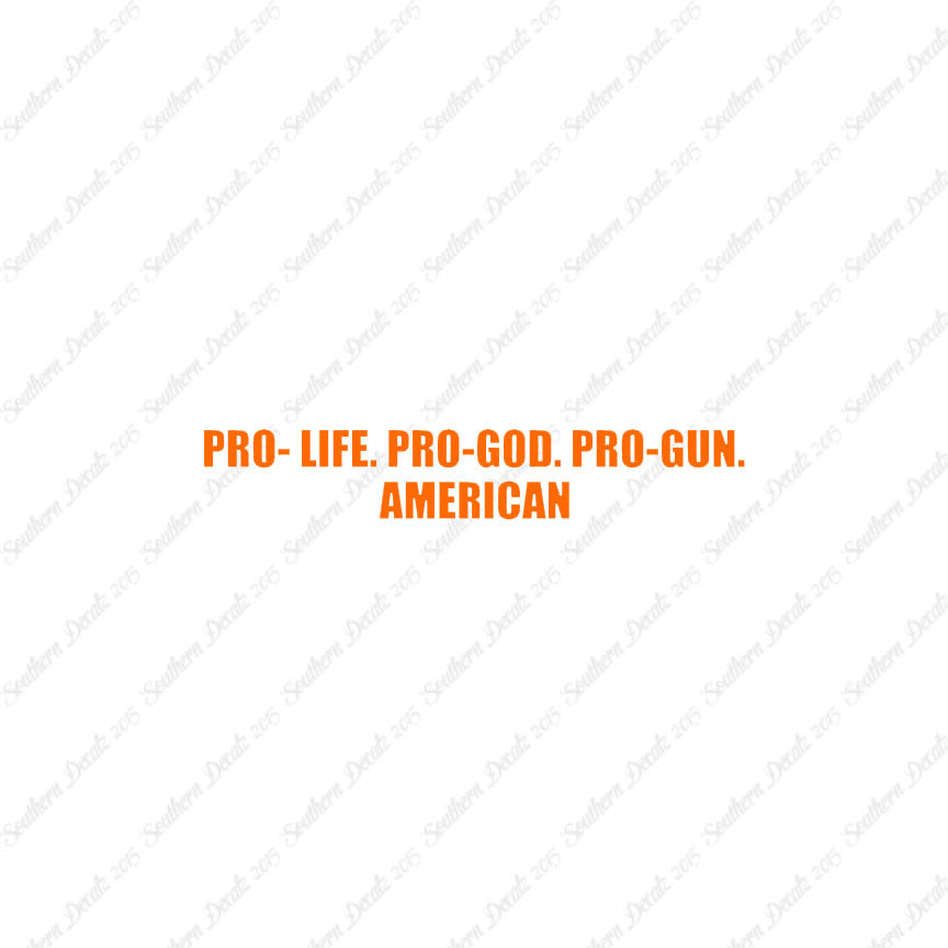 Pro Life Guns God