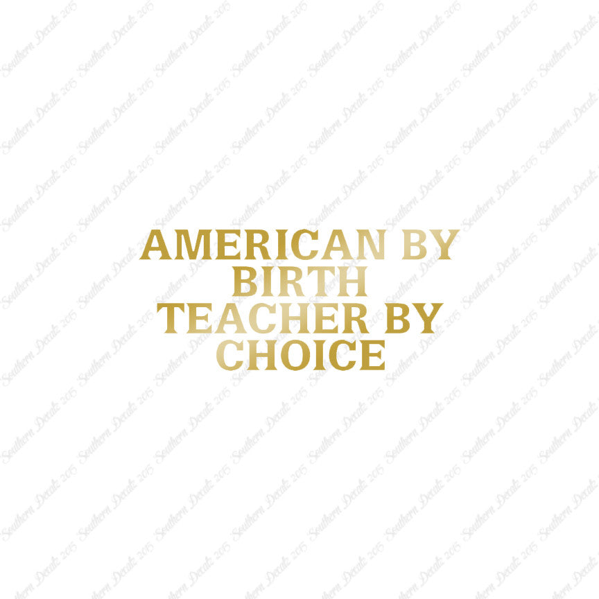 American Birth Choice Teacher