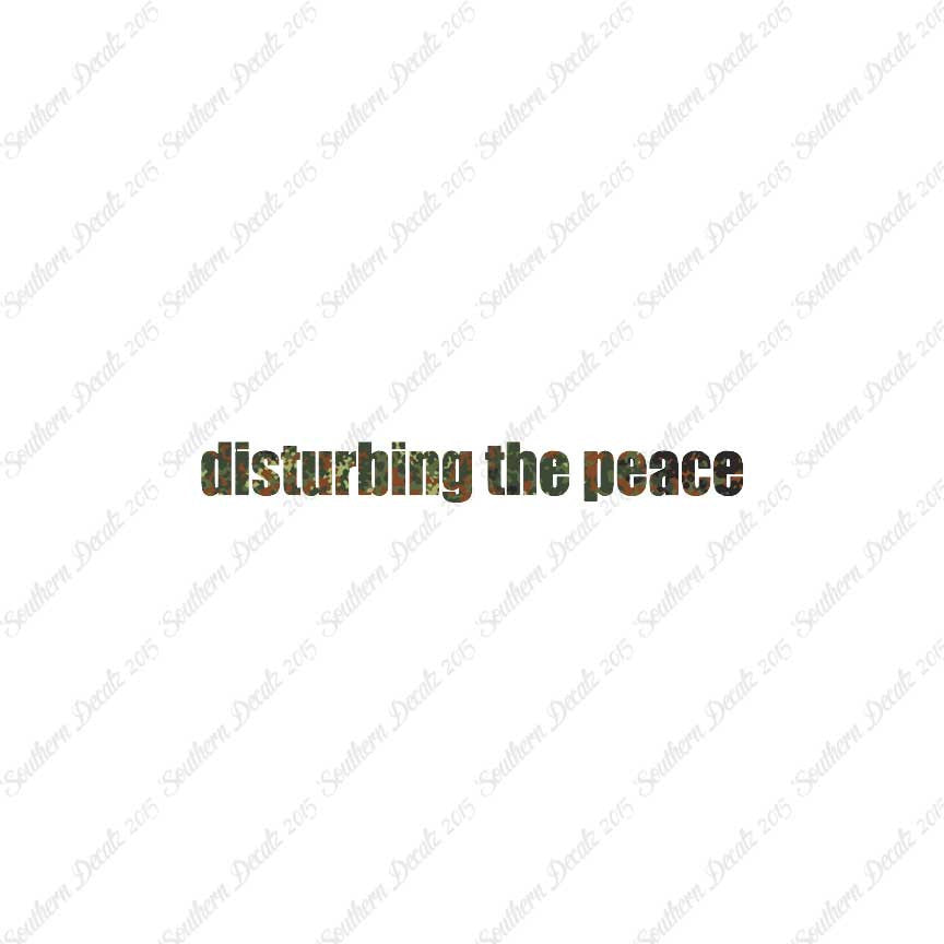 Disturbing The Peace