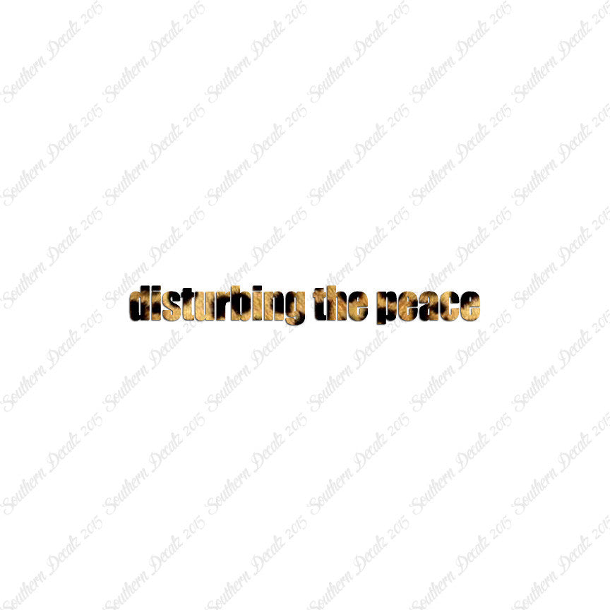 Disturbing The Peace