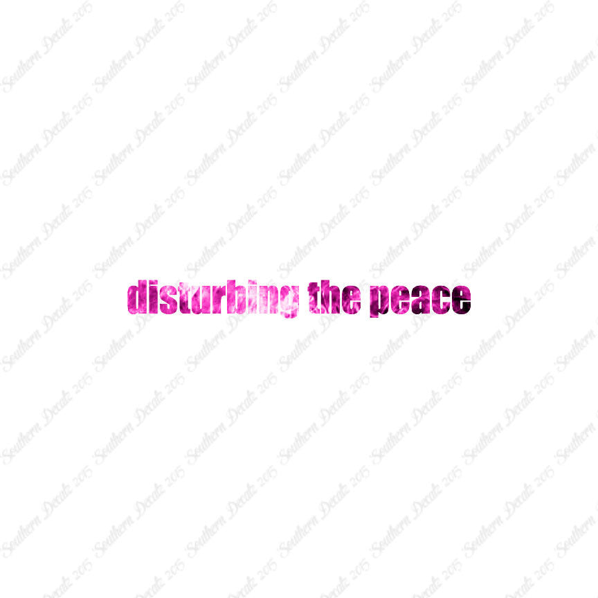 Disturbing The Peace