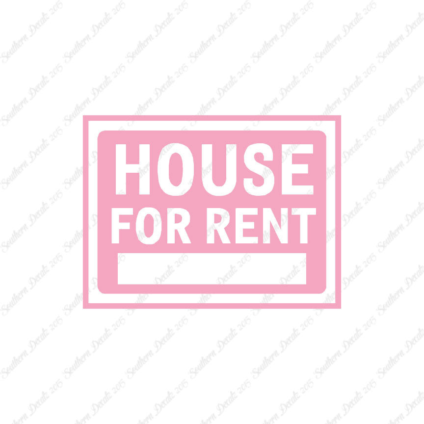House For Rent Business Sign