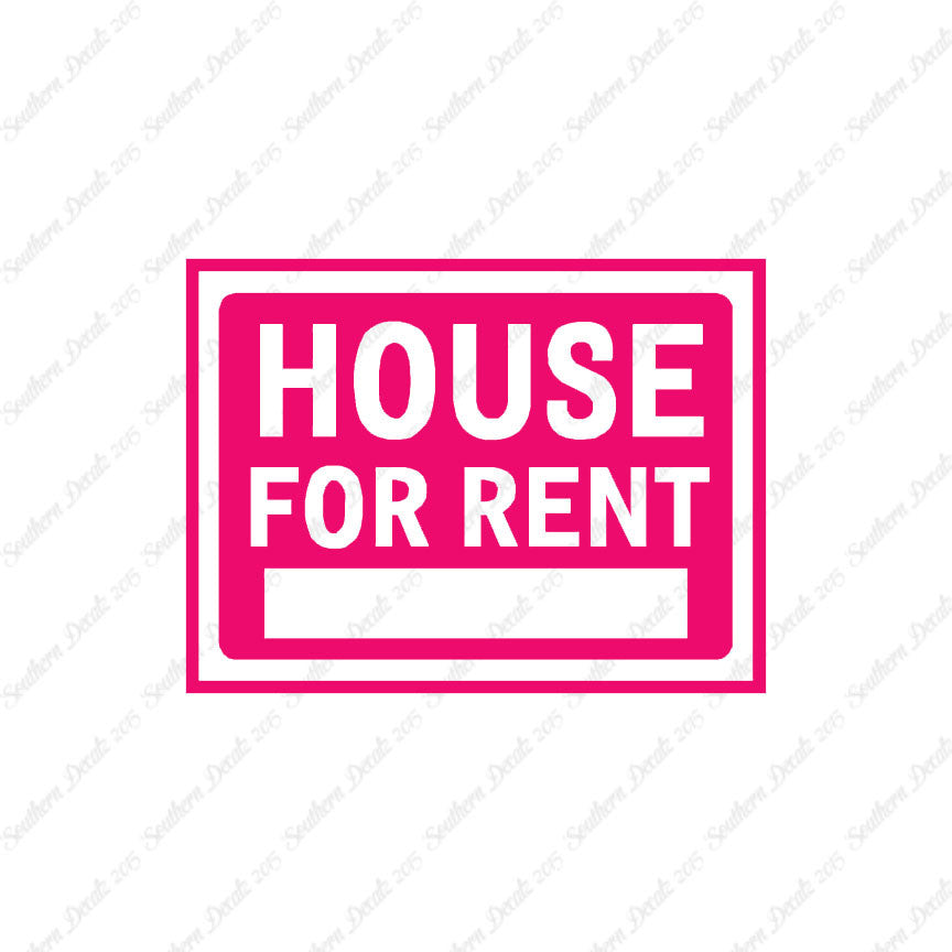 House For Rent Business Sign