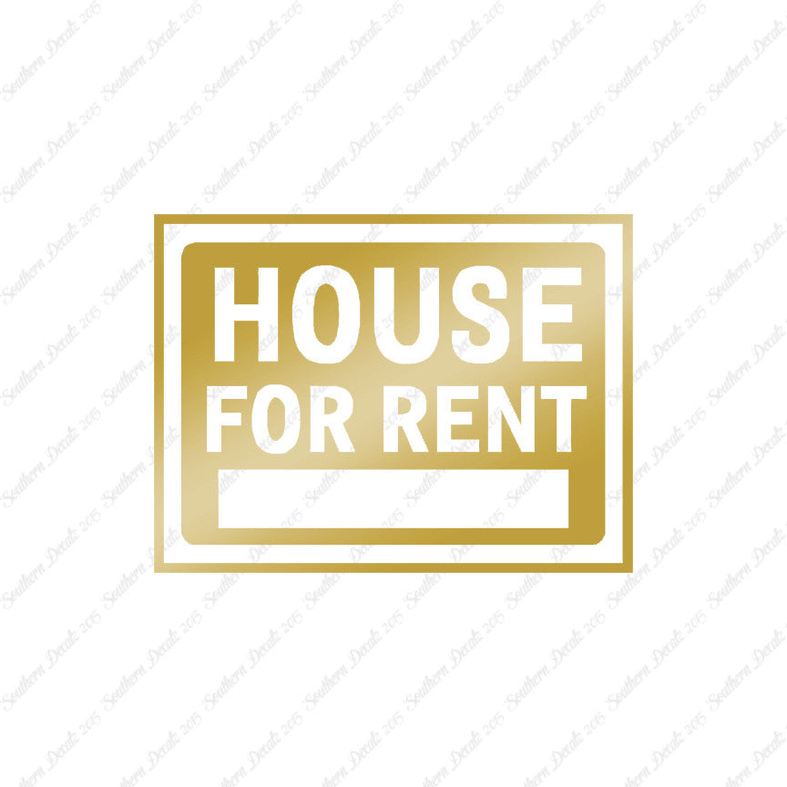 House For Rent Business Sign