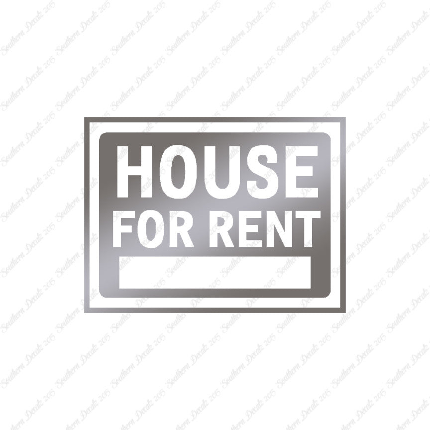 House For Rent Business Sign