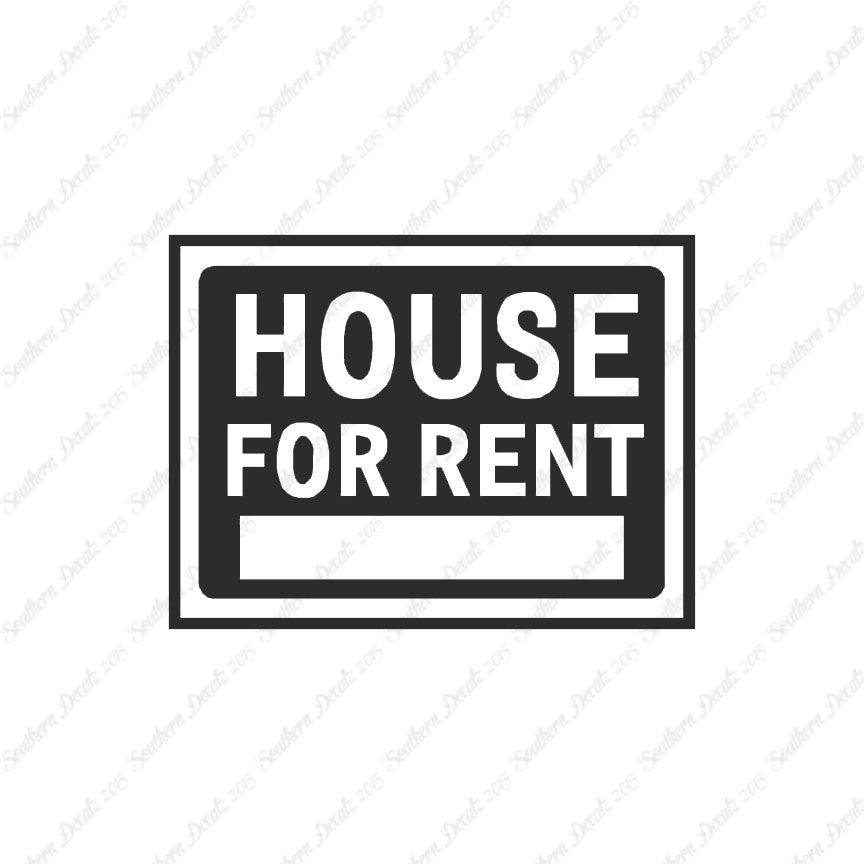 House For Rent Business Sign